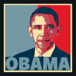 OBAMA POP ART POSTER<br><div class="desc">Porträtt om Barack Obama som president Valect med ett populistiskt stil poster verkan med sitt namn med fet stil under hans porträtt. Barack Hussein Obama II är ett amerikanskt politikar som tjänstgjorde som Förenta Stater:s 44:e president mellan 2009 och 2017.</div>