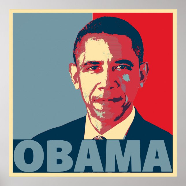 OBAMA POP ART POSTER (Framsidan)
