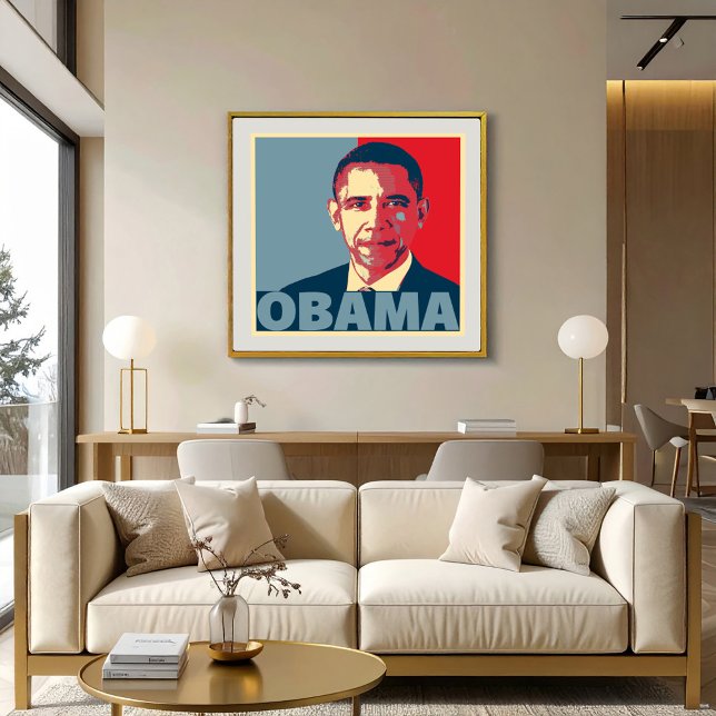 OBAMA POP ART POSTER (Skapare uppladdad)
