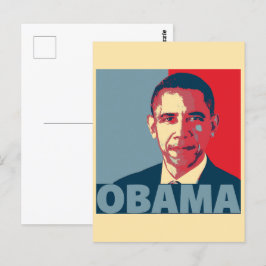 OBAMA POP ART VYKORT