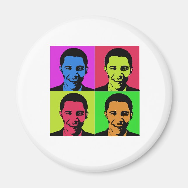 Obama Porträtt Magnet (Framsidan)