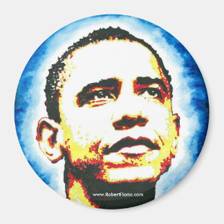Obama Porträtt Magnet Logotyp