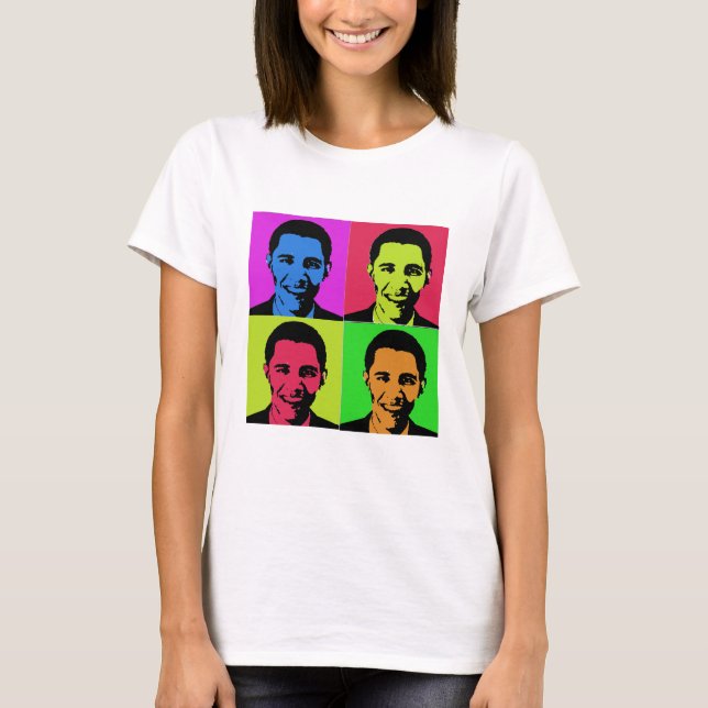 Obama porträtt t-shirt (Framsida)