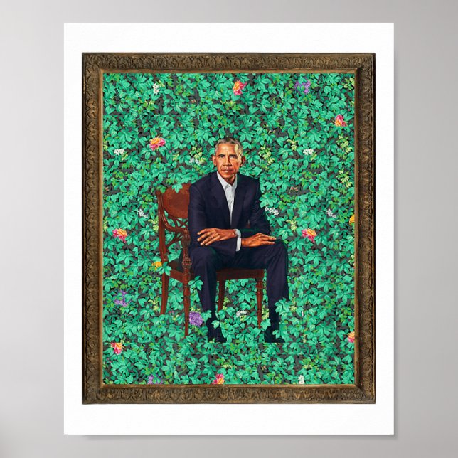 Obama Porträtt Tee_1 Poster (Framsidan)
