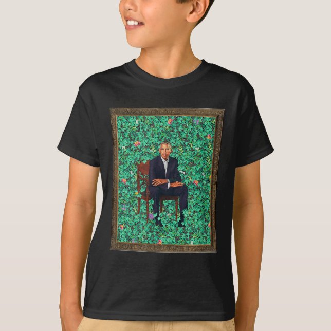 Obama Porträtt Tee_1 T Shirt (Framsida)