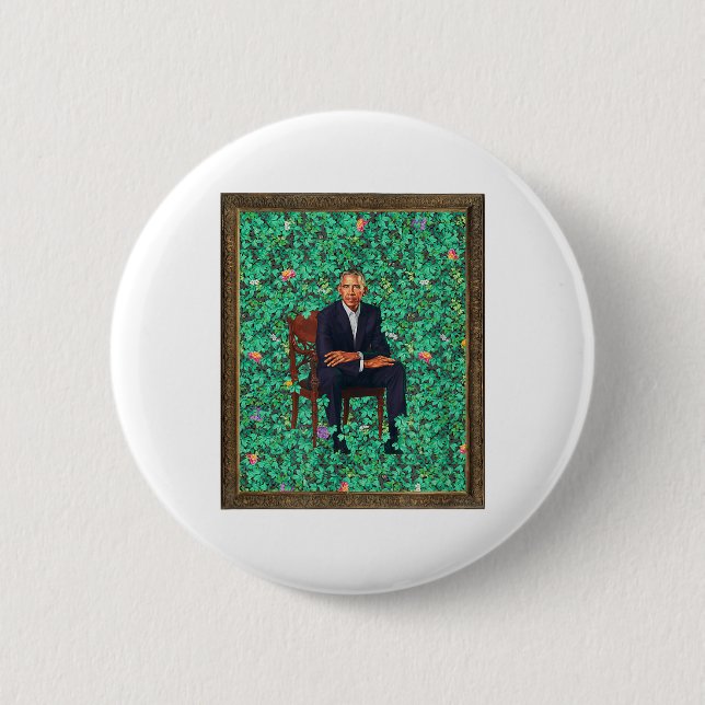 Obama Porträtt Tee Knapp (Framsida)