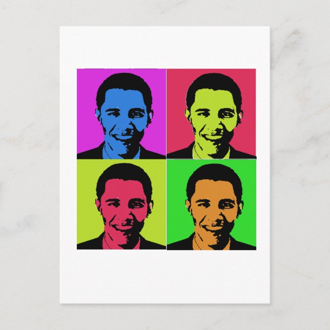 Obama Porträtt Vykort (Framsida)