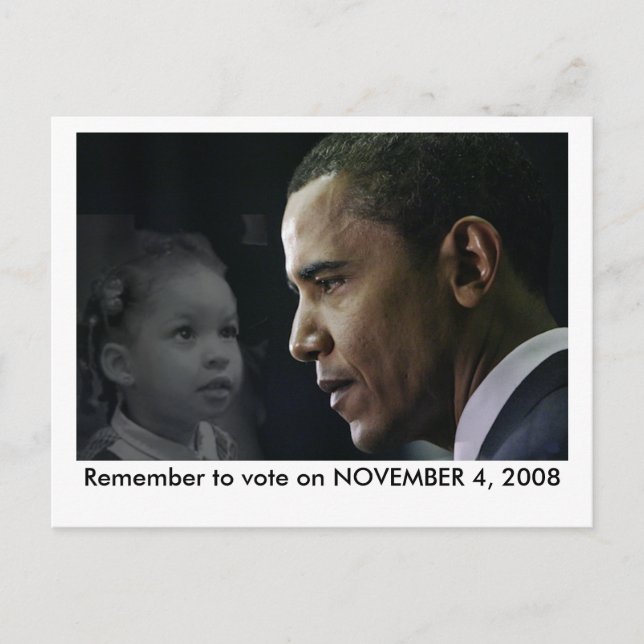 Obama Postcard - Ashley Vykort (Framsida)