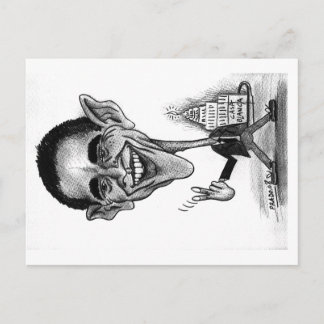 Obama Postcard-karikatyr Vykort