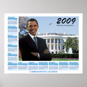 Obama Poster - 2009 års minneskalender