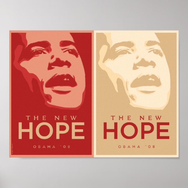 Obama - Poster nya hoppet Red & Tan (Framsidan)