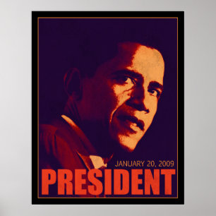 Obama presidentaffisch poster