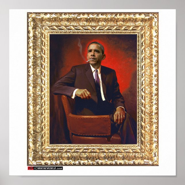 Obama Presidenten Porträtt Poster (Framsidan)