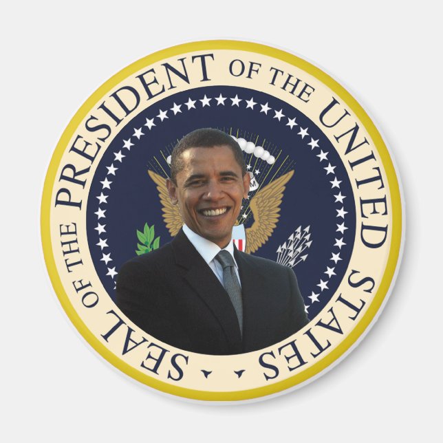 Obama Presidentförsegling Magnet (Framsidan)