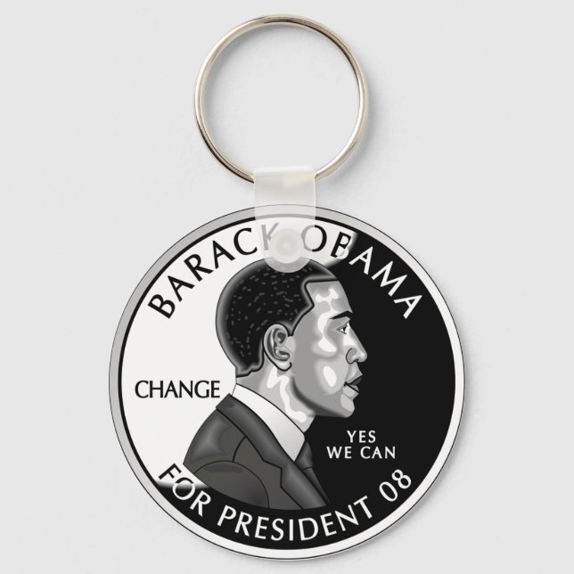 Obama Prez Keychain Nyckelring (Framsida)