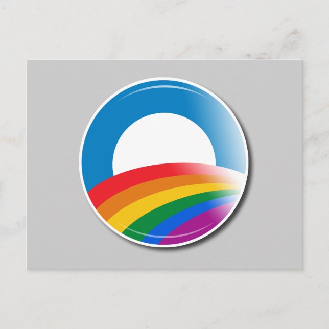Obama-Pride-knapp Vykort (Framsida)