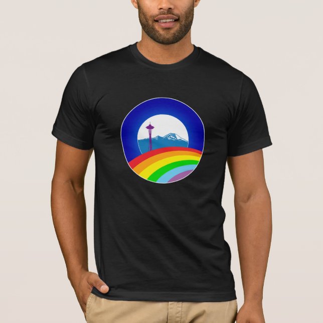 Obama Pride, Ltd Edition Seattle Shirt, Black T Shirt (Framsida)