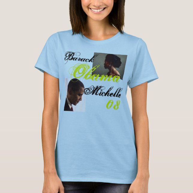 Obama-profil, michelle-profil, Barack, Michel.. T-shirt (Framsida)