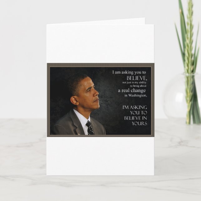 Obama Quote Kort (Framsida)