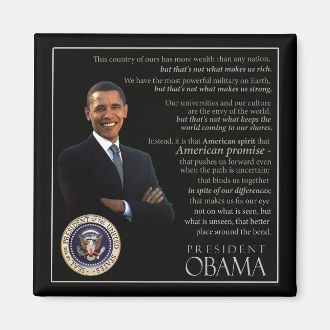 Obama Quote Magnet (Framsidan)