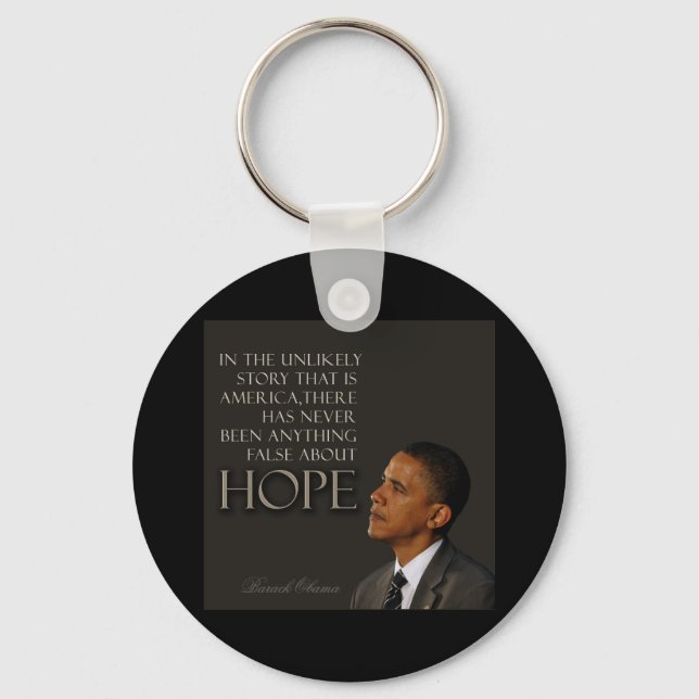 Obama Quote Nyckelring (Framsida)