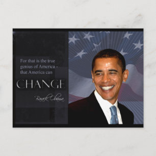 Obama Quote Vykort