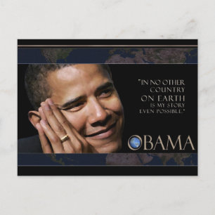 Obama Quote Vykort