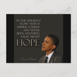 Obama Quote Vykort