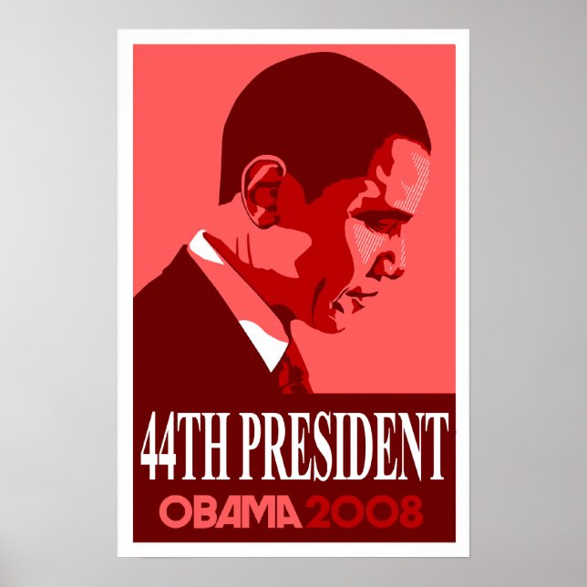 Obama Red 44:e presidenten Poster 3 (Framsidan)
