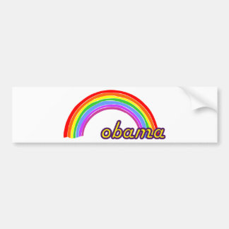 Obama regnbåge bildekal