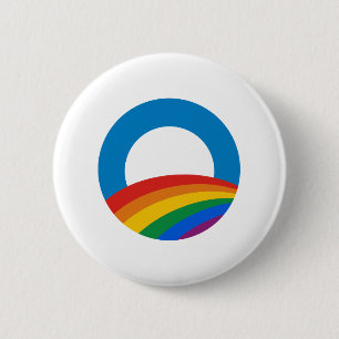 Obama regnbåge knapp
