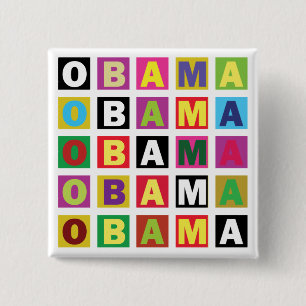 Obama regnbåge knapp