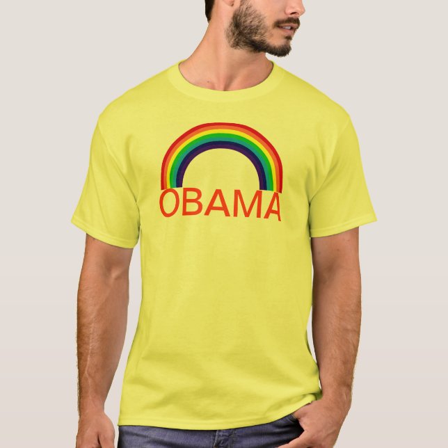 OBAMA REGNBÅGE T SHIRT (Framsida)