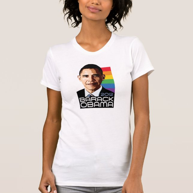 Obama regnbågepride t shirt (Framsida)