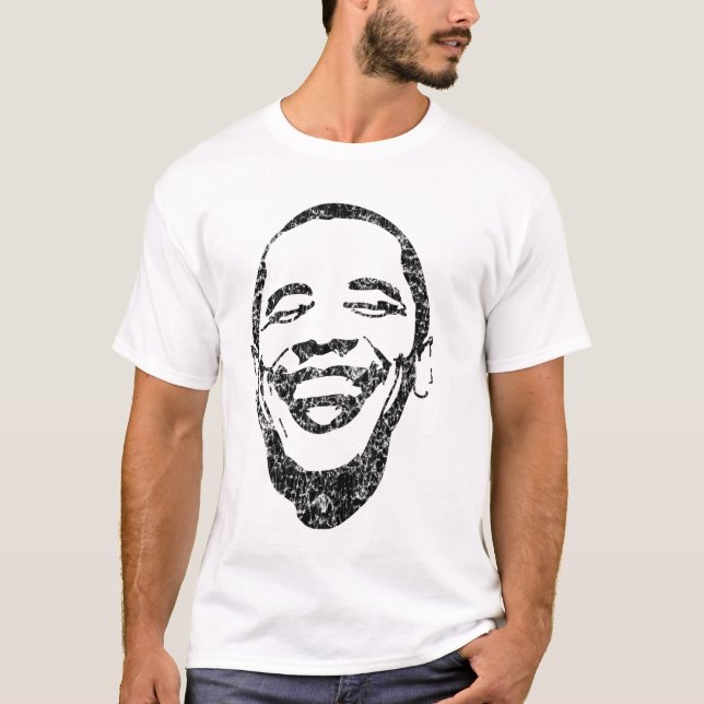 Obama Retro mode T Tee Shirt (Framsida)