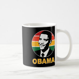 Obama Retro President Barack Obama Hope Change Vin Kaffemugg