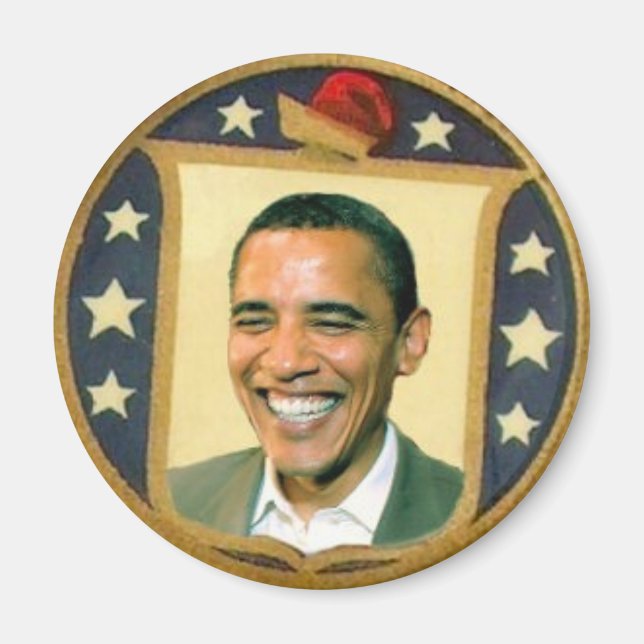 Obama Retro Shield Magnet (Framsidan)