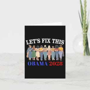 Obama Retro-Vintagen Patriotic 2028 Politisk Prote Kort