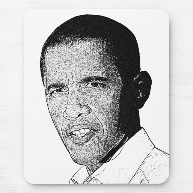 Obama ritar teckningen musmatta (Framsidan)