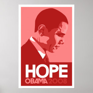 Obama - röd affisch för hopp