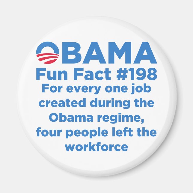 Obama Roligt Facts Magnet (Framsidan)