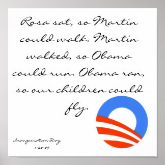 Obama, Rosa satt, så Martin kunde gå. Martin... Poster