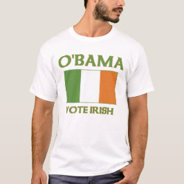 Obama röstar irländska t-skjortor tee shirt