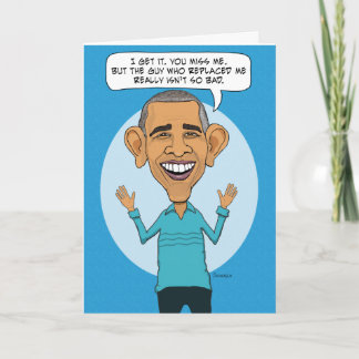 Obama saknas på födelsedagen kort