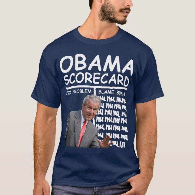 Obama sammanställningsruta - klander Bush Tröja (Framsida)