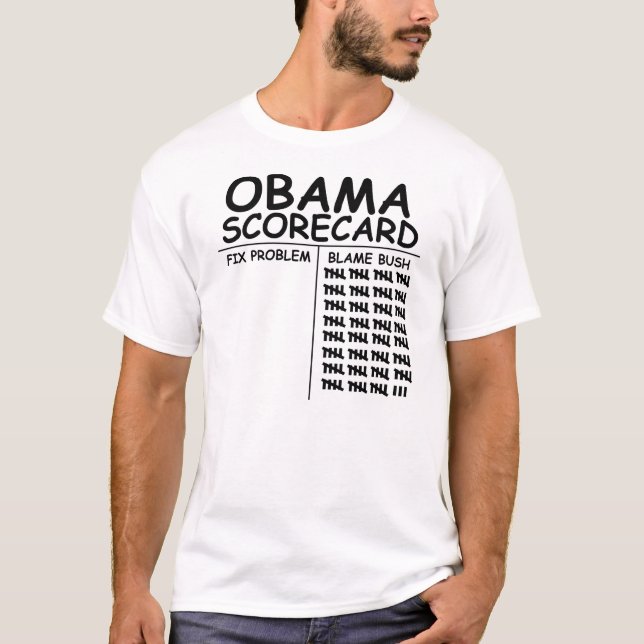 Obama sammanställningsruta tee shirt (Framsida)