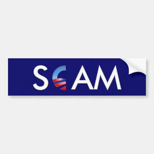 Obama SCAM Bildekal