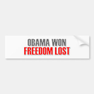 Obama segrade frihet förlorade bildekal
