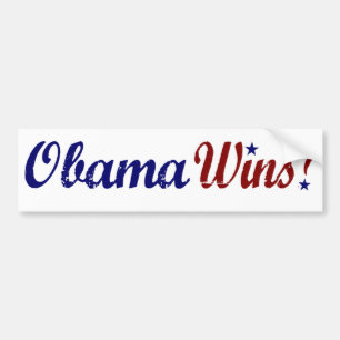 Obama segrar 2008 bildekal