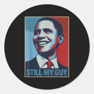 Obama Shirt Fortfarande min Guy Barack Obama Gift Runt Klistermärke